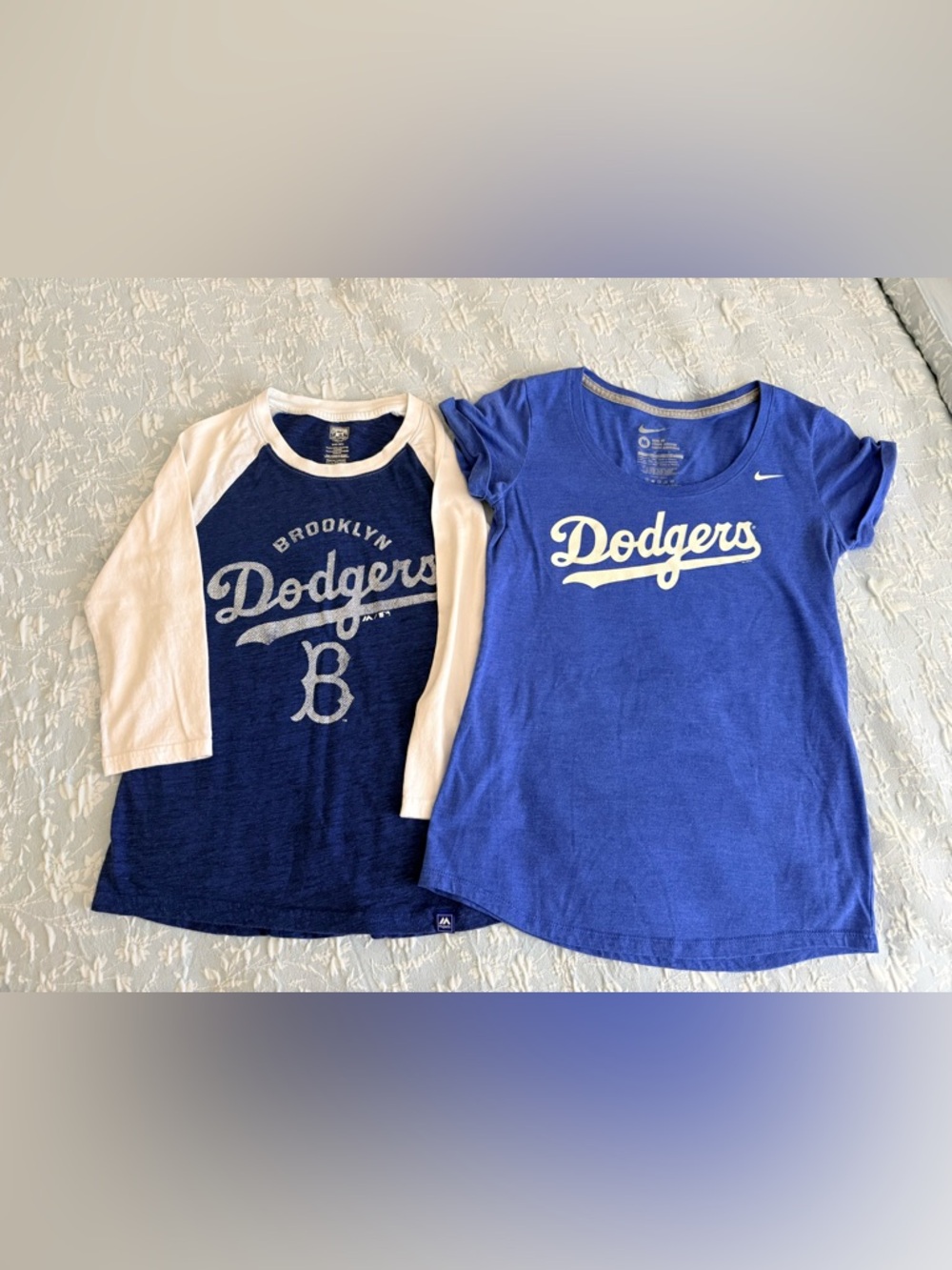 Set of Nike & Majestic Dodgers Women Tees